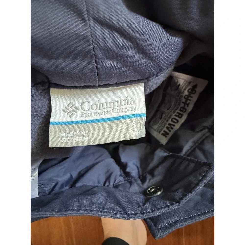 Columbia Boys Snow Pants Navy Blue Sz 7-8 Snowboard Adjustable Bugaboo